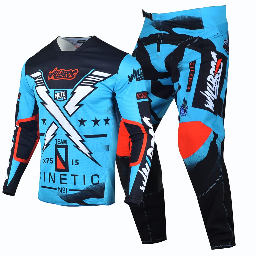 Willbros Motocross Jersey Pants Combo Offroad Dirt Bike Riding MX